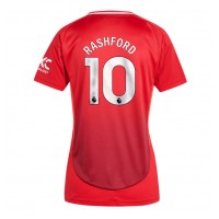 Manchester United Marcus Rashford #10 Domáci Ženy futbalový dres 2024-25 Krátky Rukáv